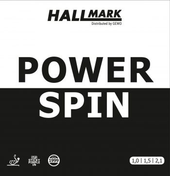 Hallmark Power spin table tennis rubber cover
