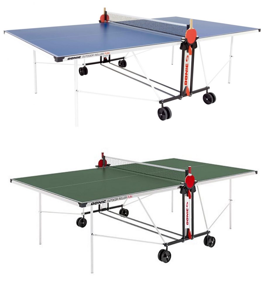 Outdoor roller fun table tennis table