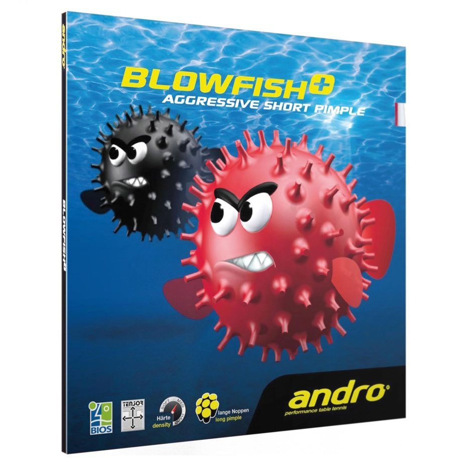 Andro Blowfish plus table tennis rubber for table tennis player with short pimples