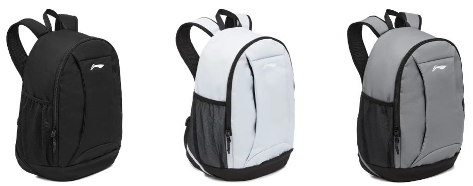 Li-Ning Backpack ABSU069, Li-Ning kuprinė ABSU069, for table tennis players, for ping pong players, stalo teniso žaidėjams, šviesiai pilka, pilka, juoda, black, light grey, grey