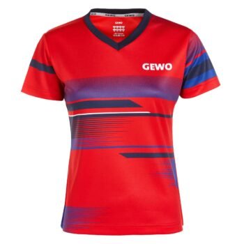 Gewo Lady shirt sarno table tennis shirt for women moteriški stalo teniso marškinėliai
