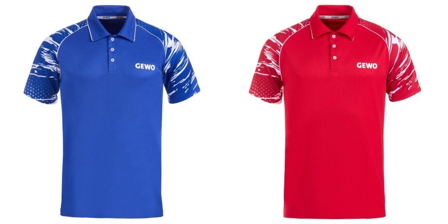 Gewo polo shirt Marmo for pingpong player