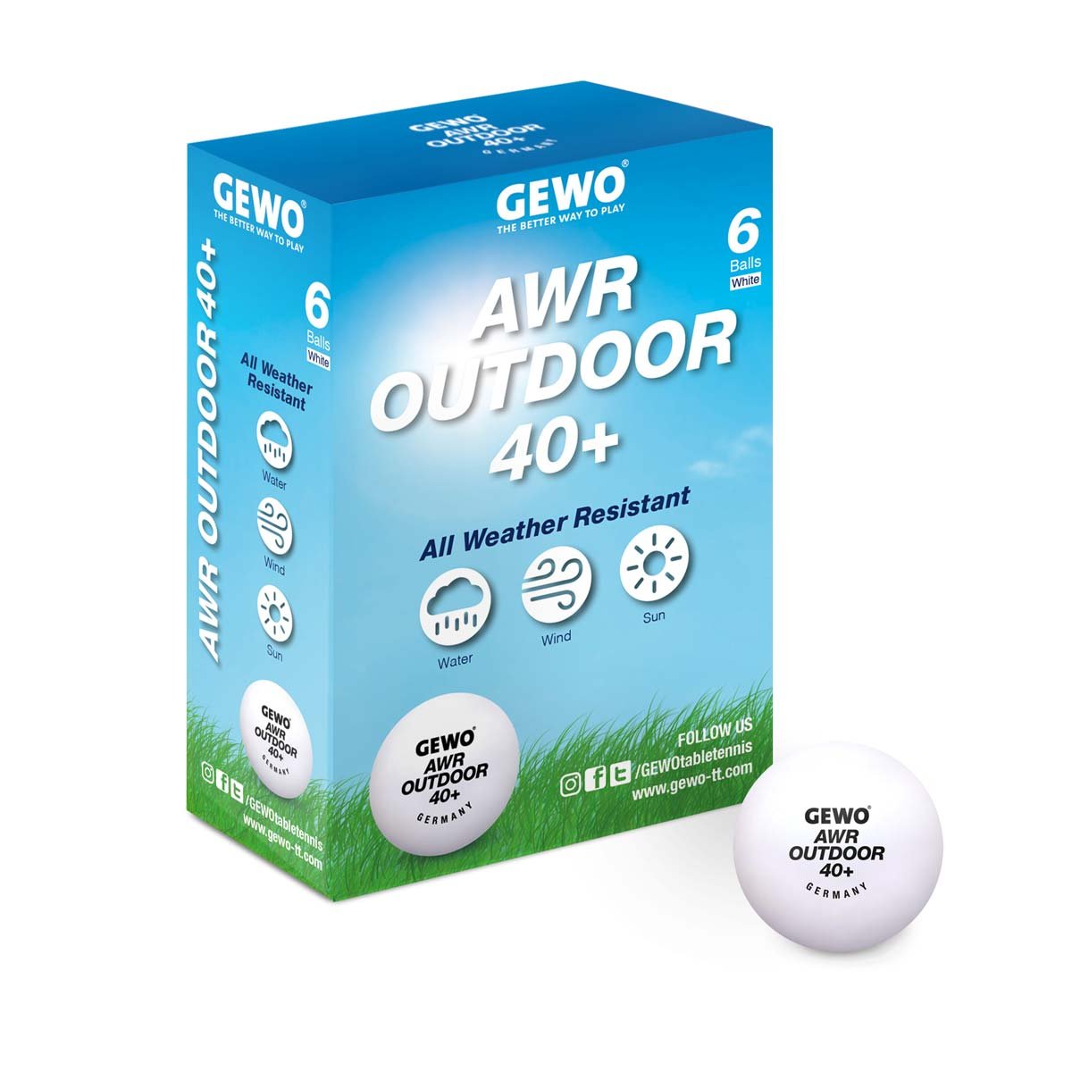 GEWO Ball AWR Outdoor 40+ 6er