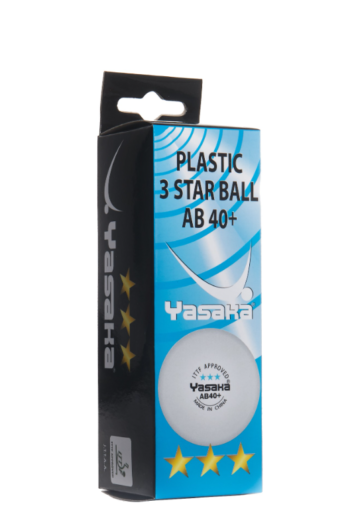 Yasaka Plastic AB 40+ 3 ITTF, 3-pcs (seam)