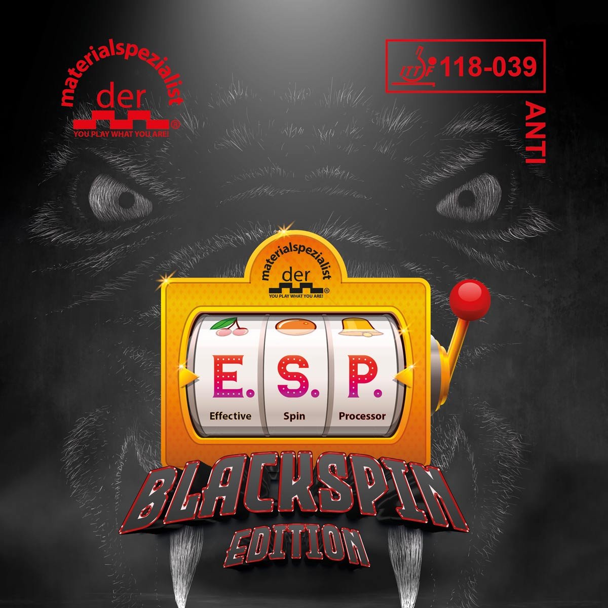 der materialspezialist Rubber E.S.P. BlackSpin Edition