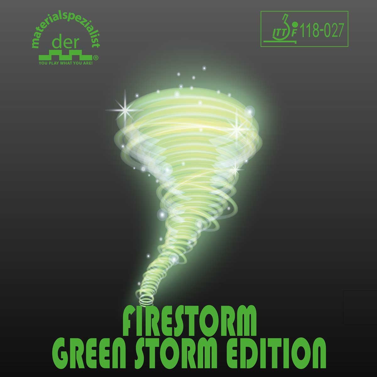der materialspezialist Rubber Firestorm Green Storm