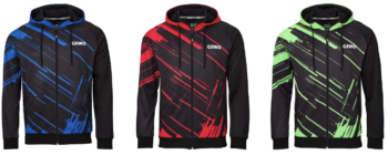 GEWO Hoodie Atani, džemperis su gobtuvu, with hood, for ping pong players, stalo teniso žaidėjams, for table tennis players, red jumper, blue jumper, green jumper