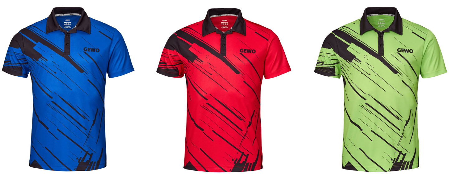 GEWO Polo Shirt Atani, for males, for ping pong players, for table tennis players, stalo teniso žaidėjams