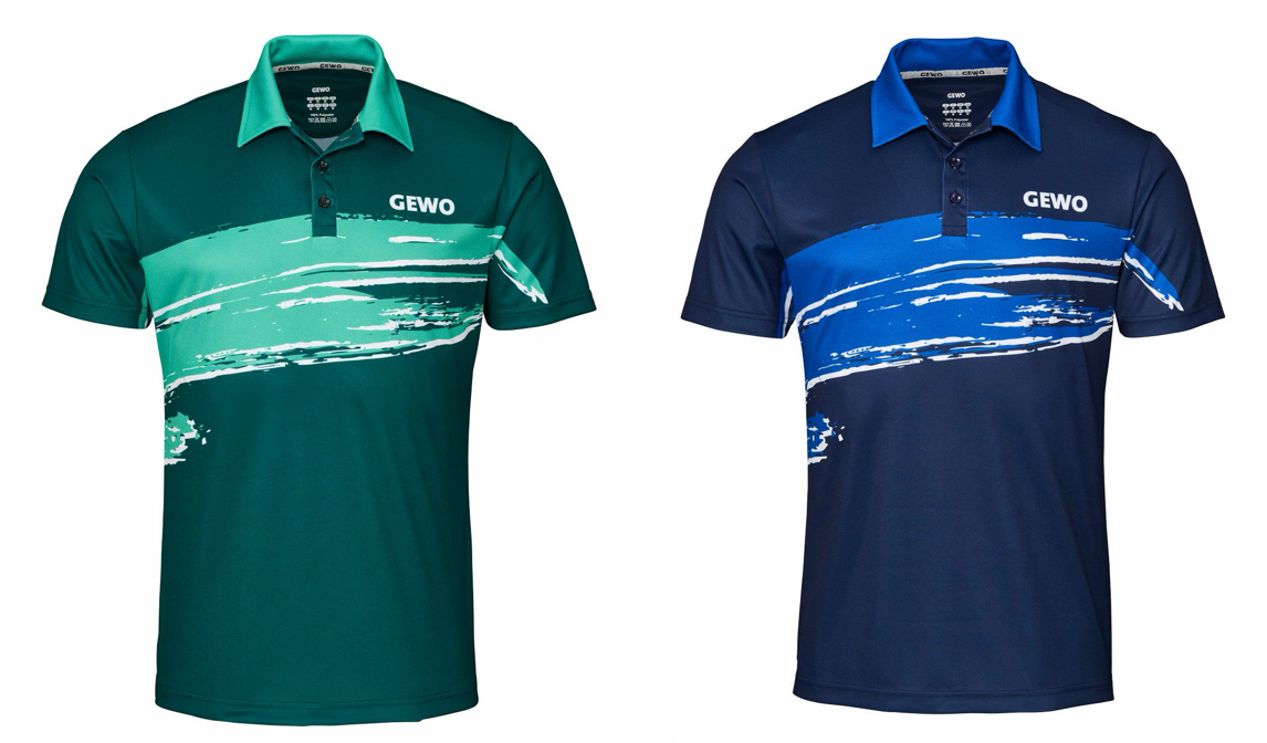 GEWO Polo Shirt Marino, for table tennis players, for ping pong players, stalo teniso žaidėjams
