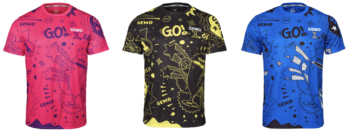 GEWO Shirt Graffiti, for ping pong players, for table tennis players, stalo teniso žaidėjams, marškinėliai, shirt