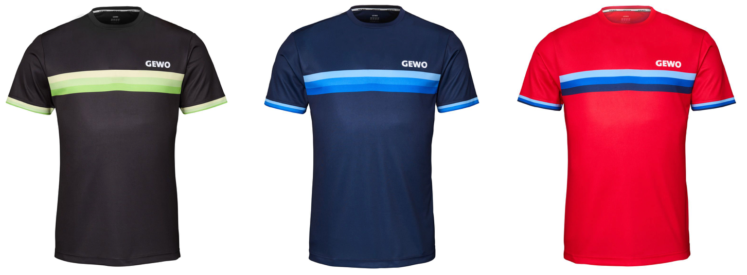 GEWO Shirt Santiago, for ping pong players, for table tennis players, stalo teniso žaidėjams, shirt santiago