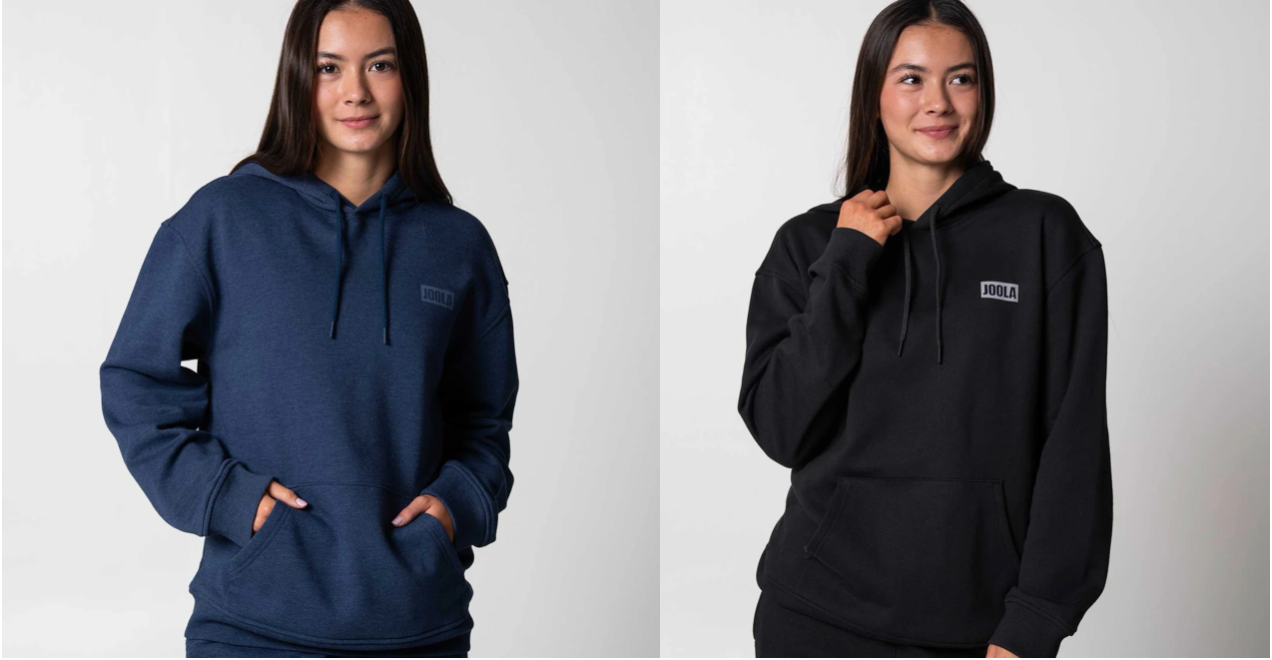 JOOLA Fleece Hoodie, unisex, for ping pong players, for table tennis players, stalo teniso žaidėjams