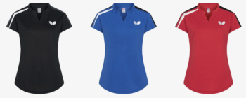 SHIRT IKOMA LADY, table tennis players, black, blue, red, stalo teniso žaidėams, ping pong