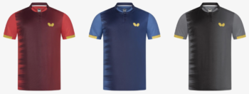SHIRT NAGOYA, 3 colors, black, blue, red, for table tennis players, for ping pong players, stalo teniso žaidėjams