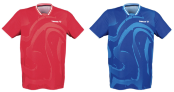 TIBHAR Shirt Dream, for ping pong players, stalo teniso žaidėjams, for table tennis players, blue shirt, red shirt