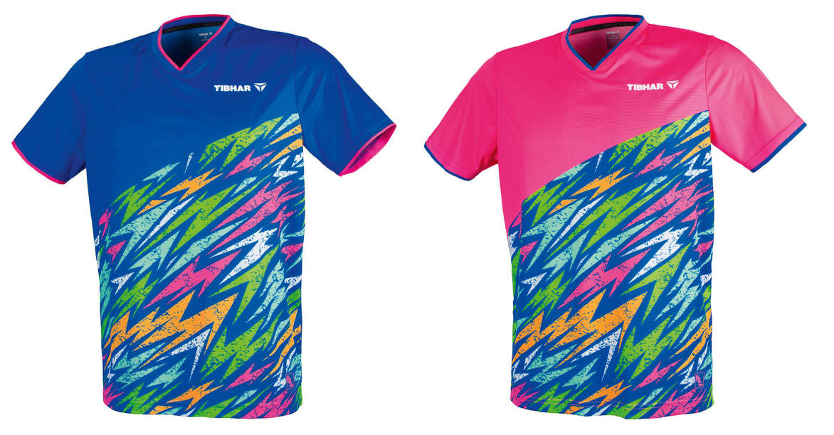 TIBHAR Shirt L2 Underbrush, blue shirt, pink shirt, for ping pong players, stalo teniso žaidėjams, for table tennis players, for men