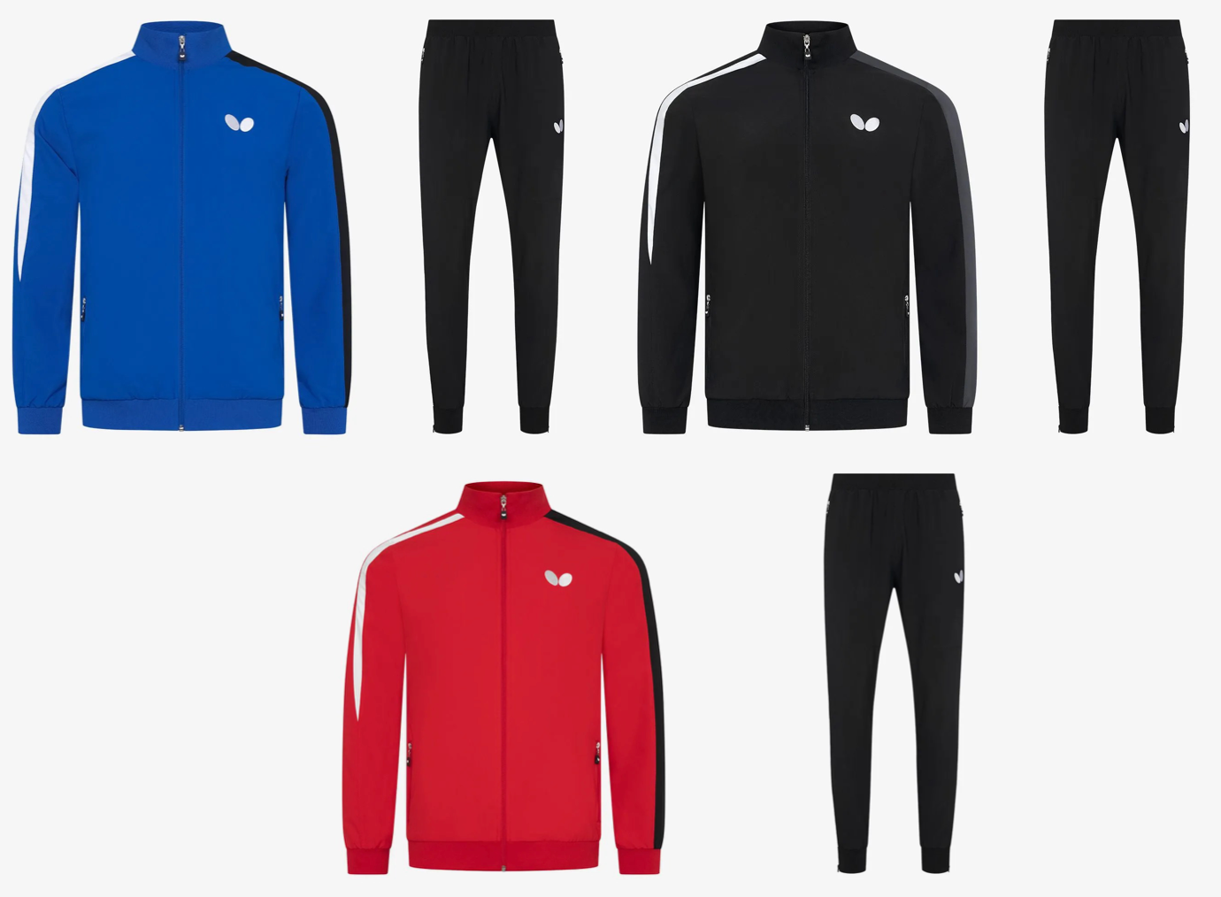 TRACKSUIT IKOMA, table tennis players, stalo teniso žaidėjams, ping pong, tracksuit, blue, black, red