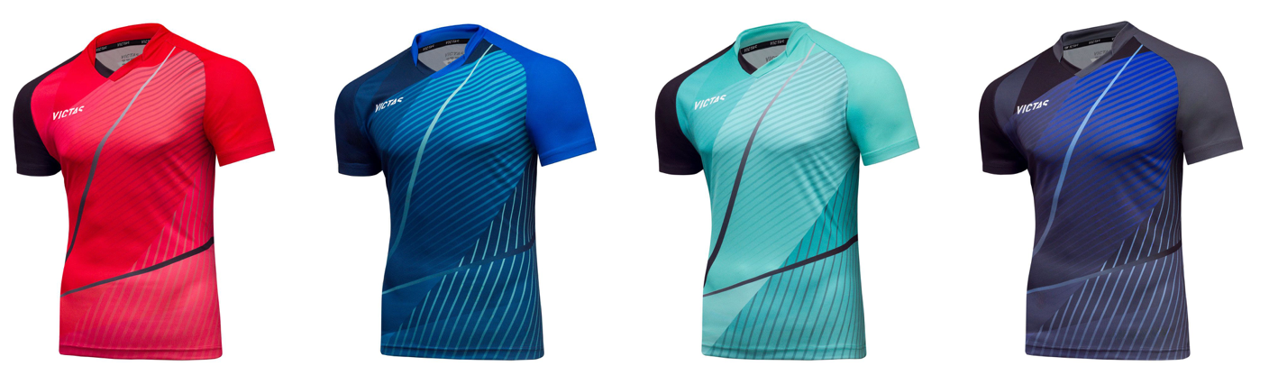 VICTAS V-Shirt 236, for ping pong players, for table tennis players, stalo teniso žaidėjams