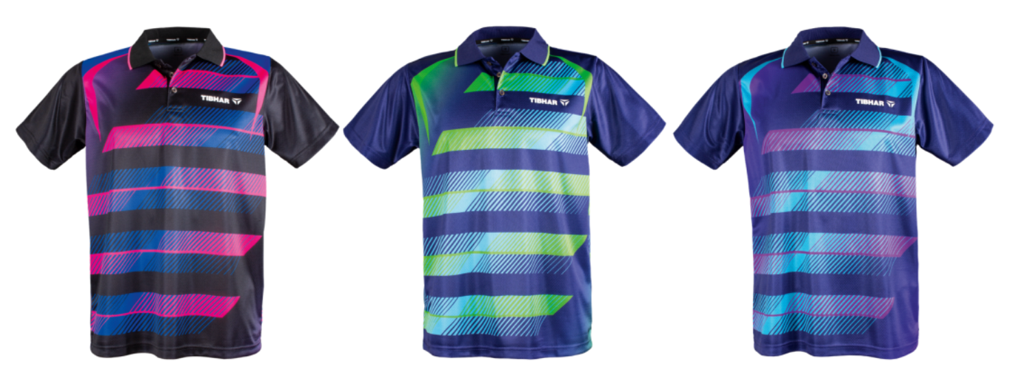 tibhar shirt frame, for men, black and pink, blue and green, violet and blue, purple and blue, for table tennis players, for ping pong players, stalo teniso žaidėjams