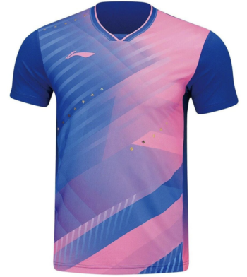 Li-Ning National T-Shirt AAYU037, for ping pong players, for table tennis players, stalo teniso žaidėjams