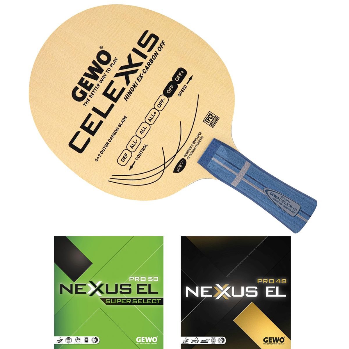 CELEXXIS HINOKI EX-CARBON OFF + NEXXUS EL PRO 50 SUPERSELECT + NEXXUS EL PRO 48
