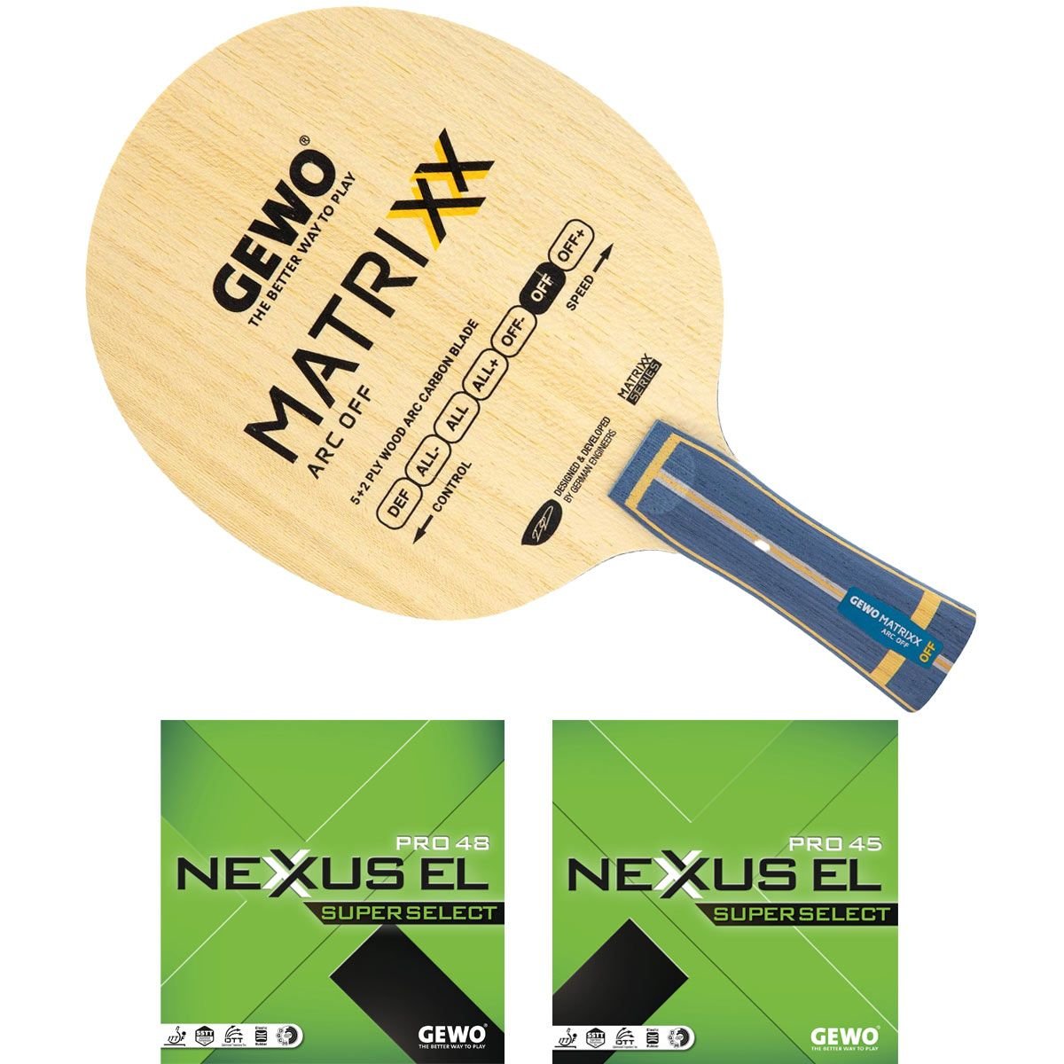 MATRIXX ARC OFF + NEXXUS EL PRO 48 SUPERSELECT + NEXXUS EL PRO 45 SUPERSELECT